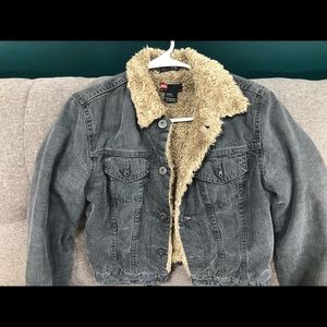 Diesel fur collar & interior jean jacket